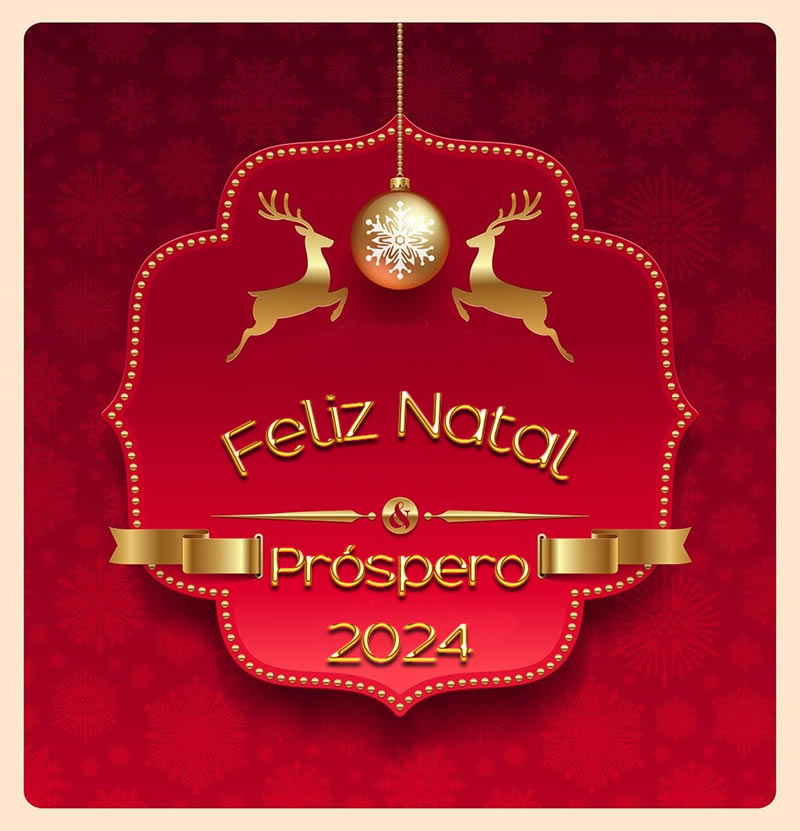 Feliz natal e um próspero ano novo de 2024